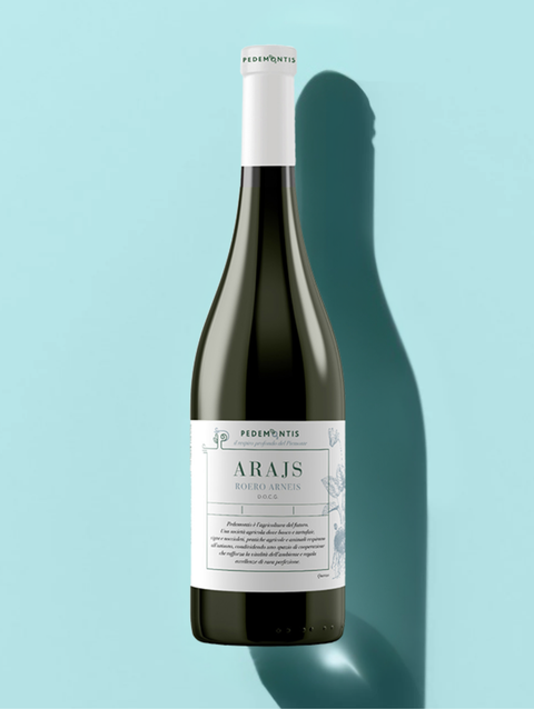 A single bottle of white wine from producer pedemontis, 'Arajs', has a unique flavour profile. 